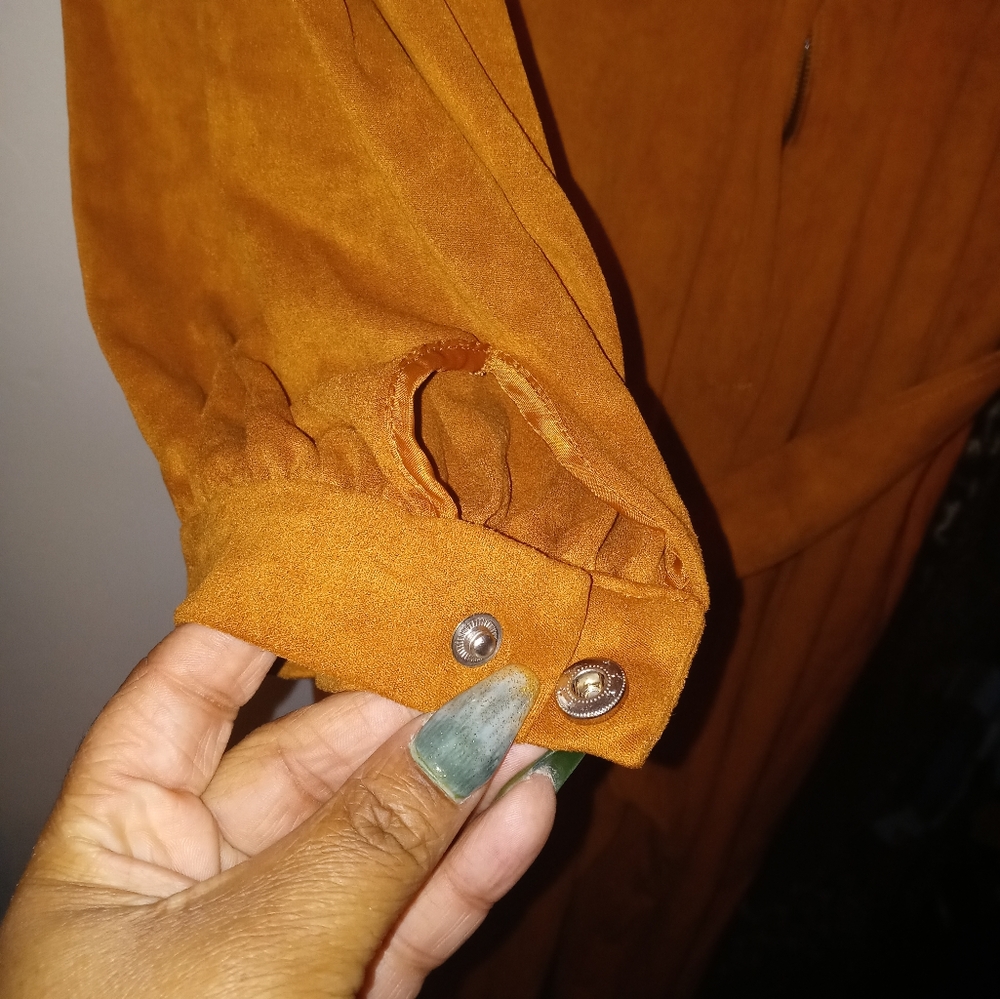 Eloquii Suede Jumpsuit - Picture 10 of 13